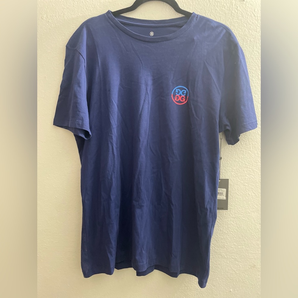 Camiseta de golf G/FORE ""Shut your Face"" azul para hombre